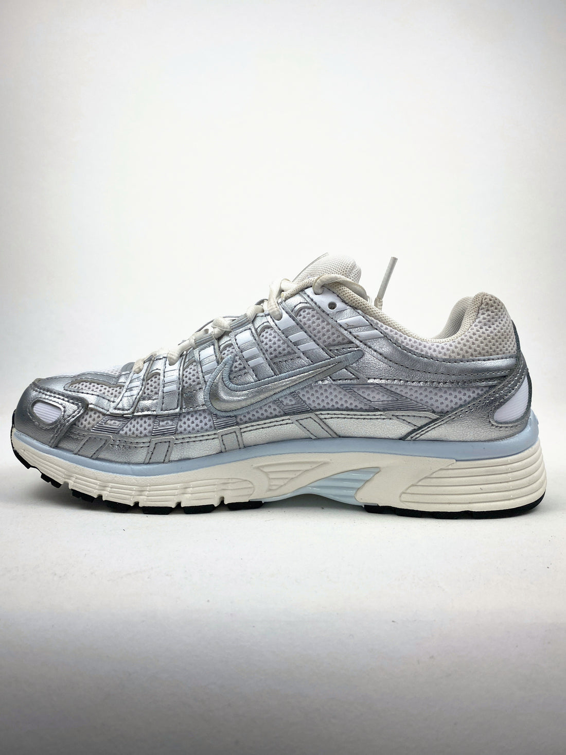 Nike P-6000 White Blue Tint Sail Metallic Silver