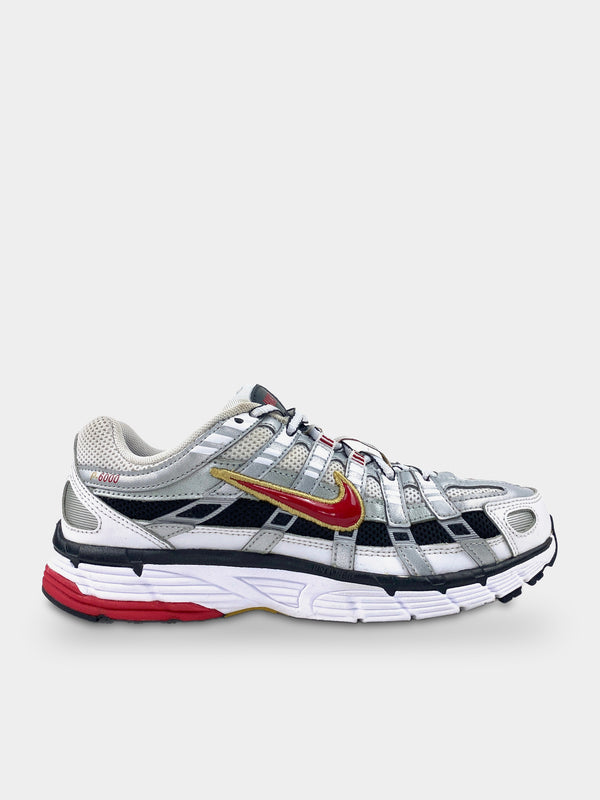 Nike P-6000 White Gold Red